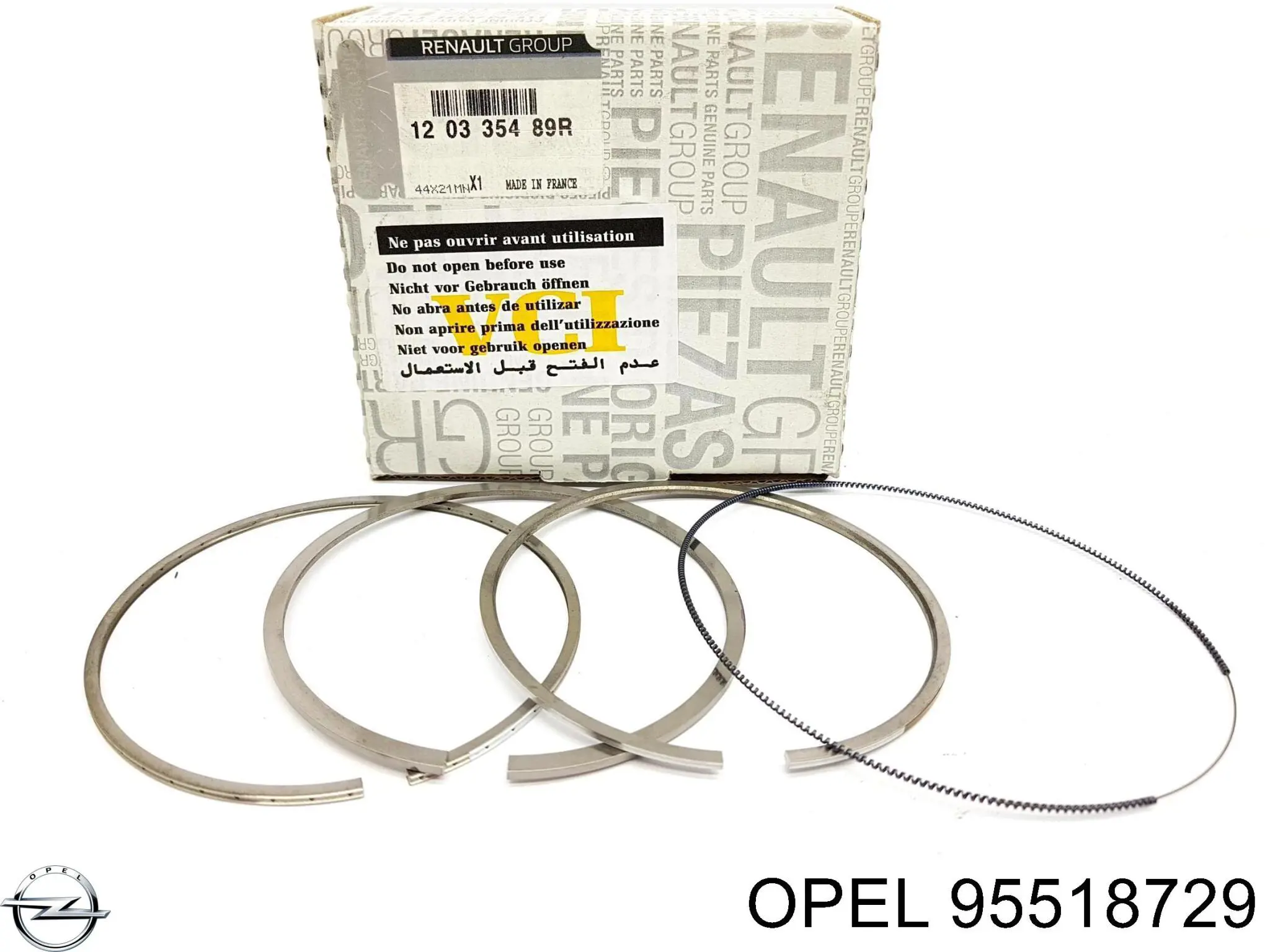 Купити 95518729 Opel Кільця поршневі на 1 циліндр, STD.