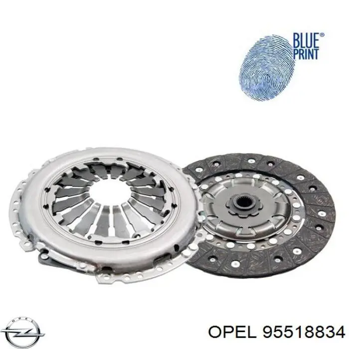 Комплект зчеплення (3 частини) Opel 1629114 ціна, від 192.79 USD