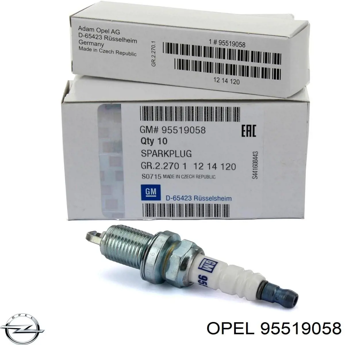 Свічки автомобільні Opel 95519058 ціна, від 4.94 USD