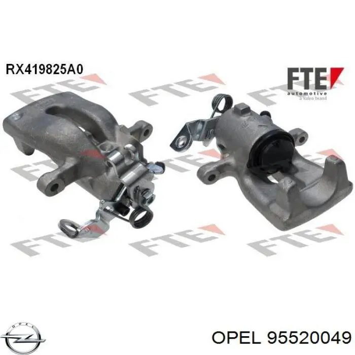 Супорт гальмівний задній лівий Opel 95520049 ціна, від 40.54 USD