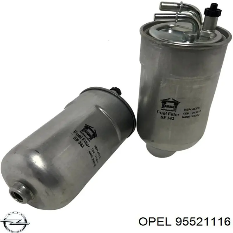 Паливний фільтр 95521116 Opel