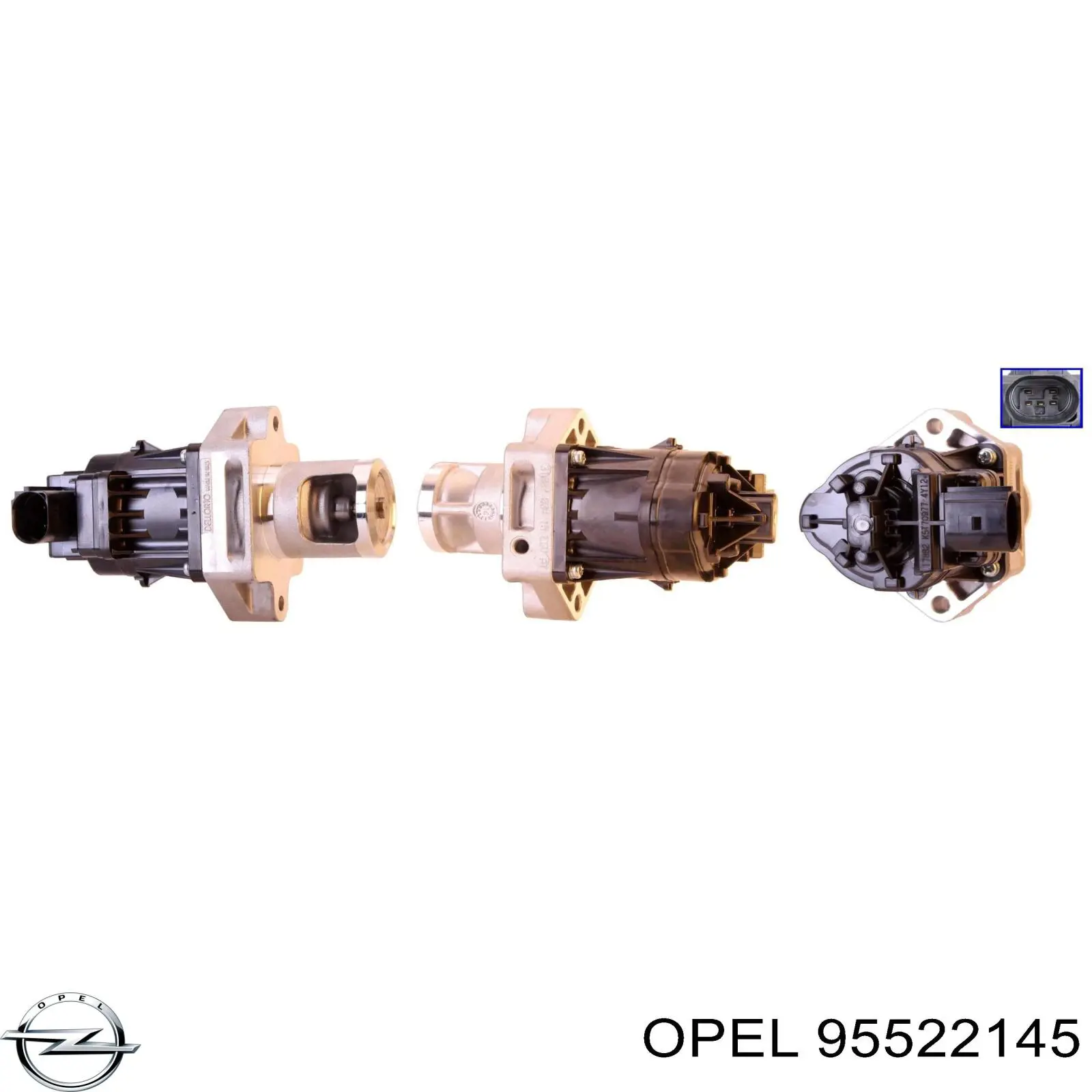 Клапан EGR Opel 95522145 ціна, від 21.26 USD