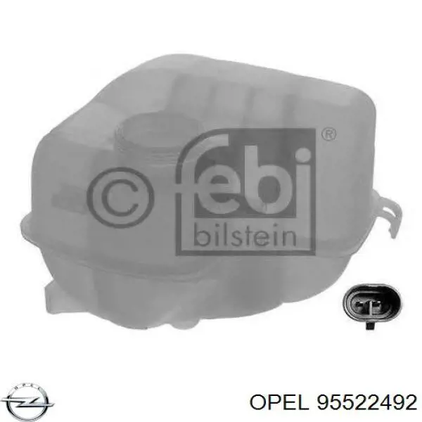 Бачок системи охолодження двигуна розширювальний Opel 95522492 ціна, від 23.29 USD