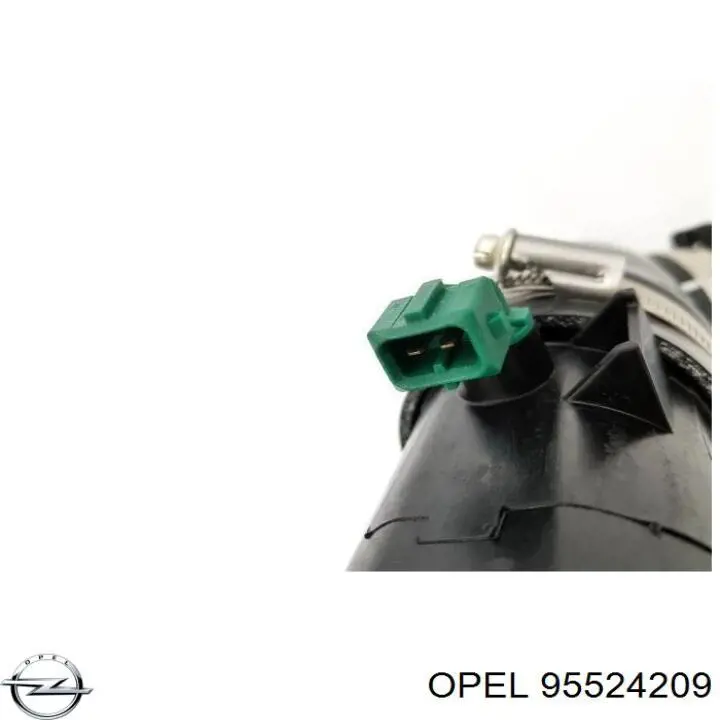 Шланг/патрубок інтеркуллера, нижній лівий OPEL 95524209 Шланг/патрубок інтеркуллера, нижній лівий OPEL 95524209