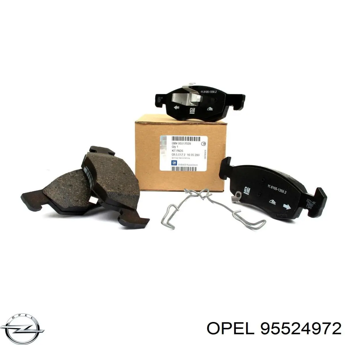 Купити 95524972 Opel Колодки гальмівні передні, дискові