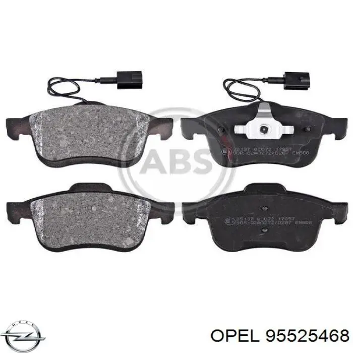 Гальмівні колодки Opel 95525468 ціна, від 34.57 USD