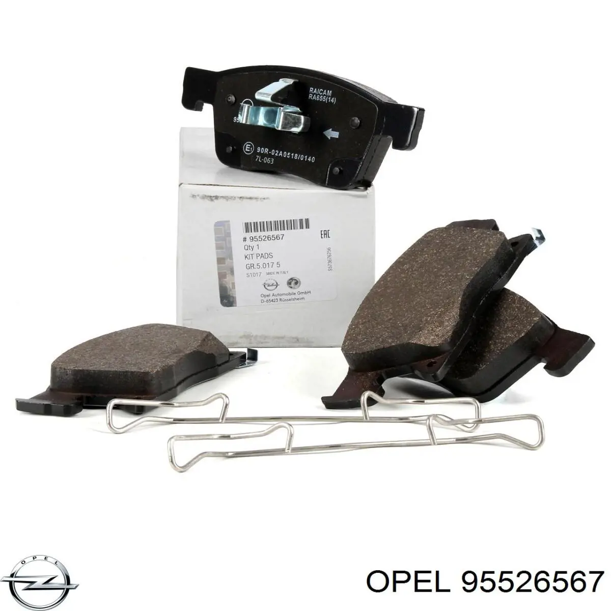 Гальмівні колодки Opel 95526567 ціна, від 32.83 USD