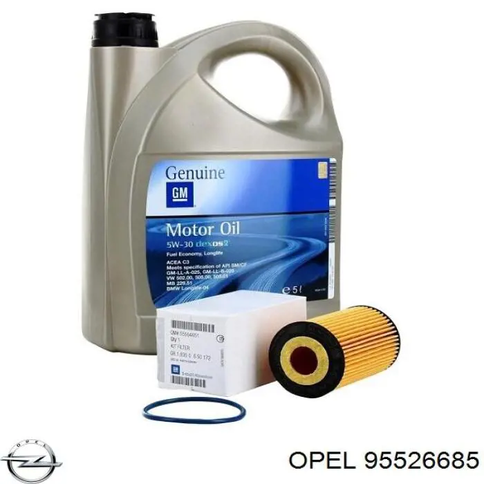Масляний фільтр двигуна Opel 95526685 ціна, від 7.32 USD