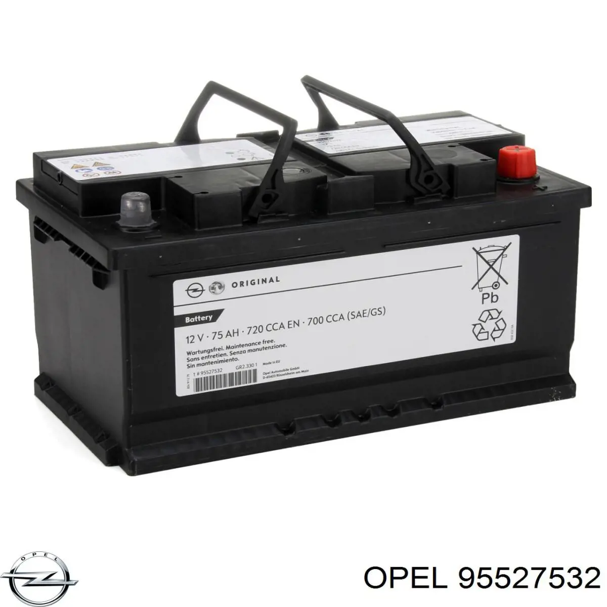 Купити 95527532 Opel Автомобільна батарея