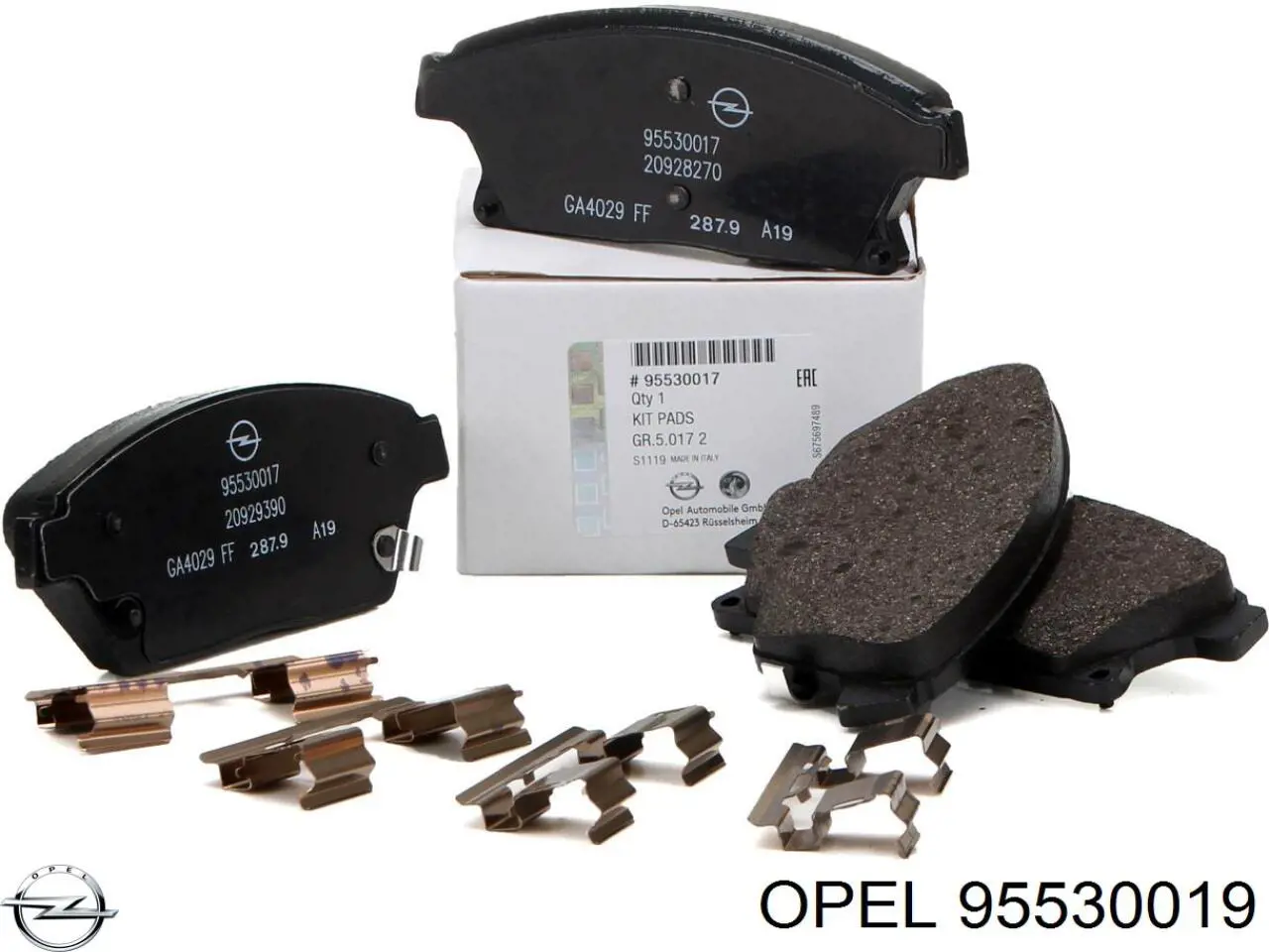 Гальмівні колодки Opel 95530019 ціна, від 19.65 USD