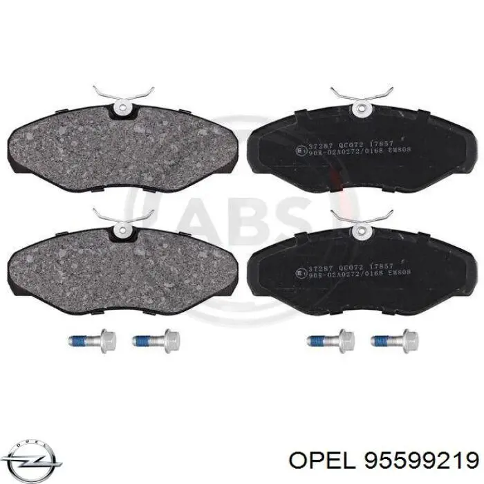 Гальмівні колодки Opel 95599219 ціна, від 20.16 USD