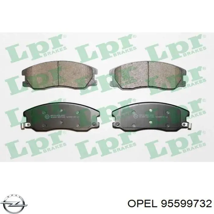 Гальмівні колодки Opel 95599732 ціна, від 38.67 USD