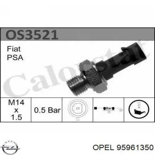 Купити 95961350 Opel Датчик тиску масла