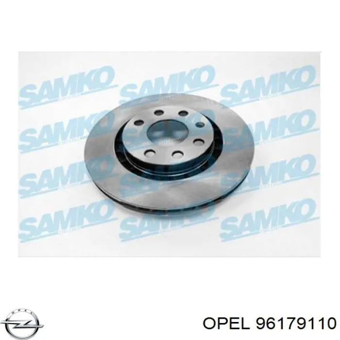 Диск переднього гальма Opel 96179110 ціна, від 25.50 USD