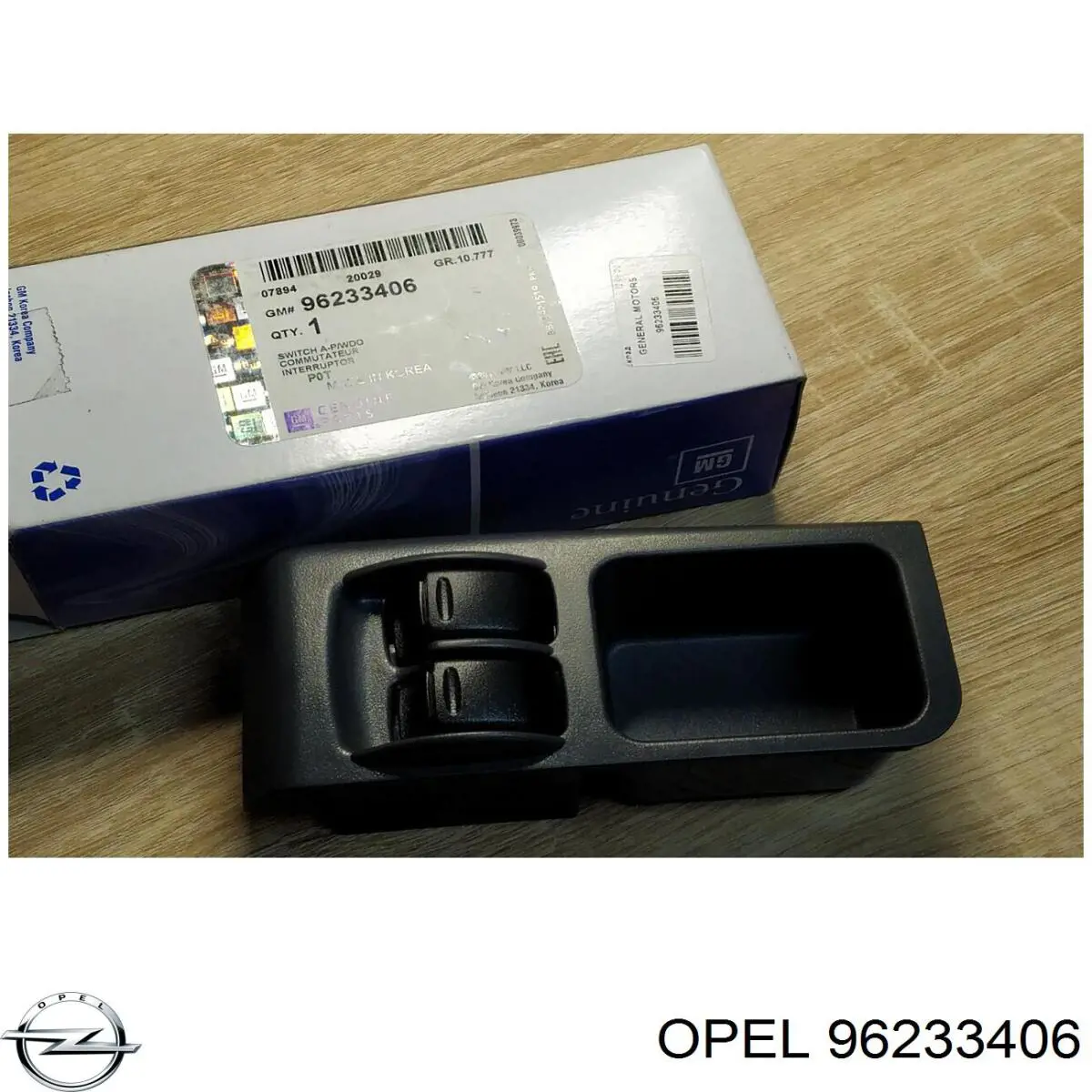 96233406 Opel Кнопковий блок управління склопідіймачами центральної консолі