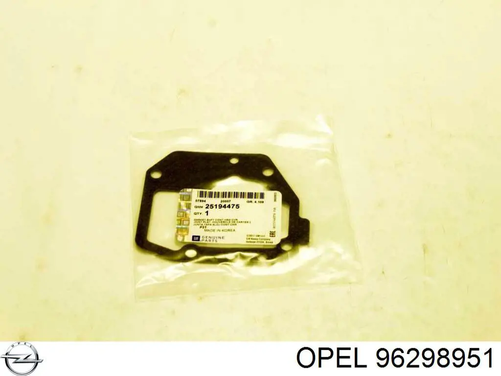 96298951 Opel прокладка кришки коробки передач