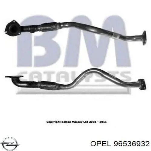 96536932 Opel Глушник передній