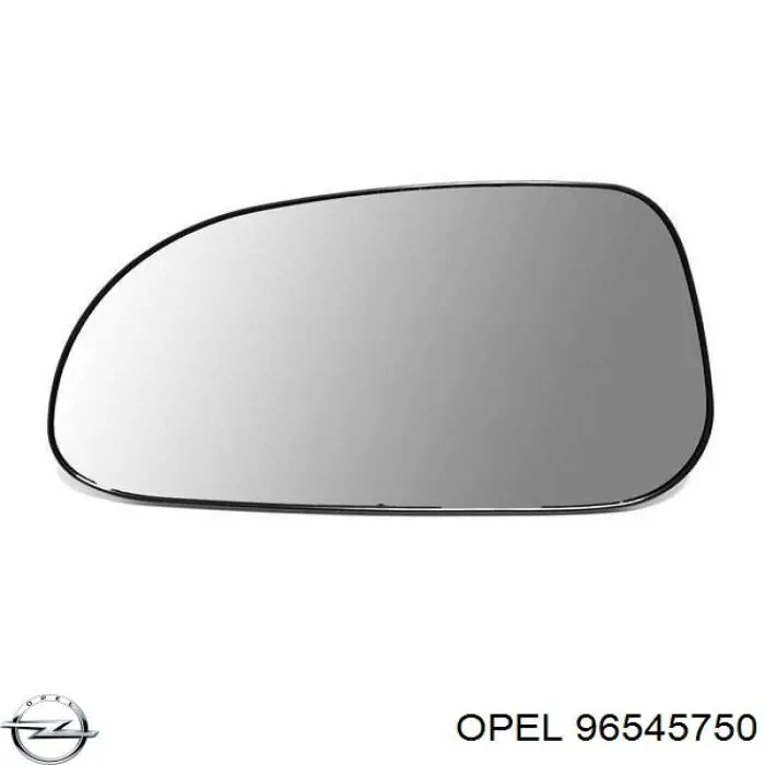 96545750 Market (OEM) дзеркальний елемент дзеркала заднього виду, правого