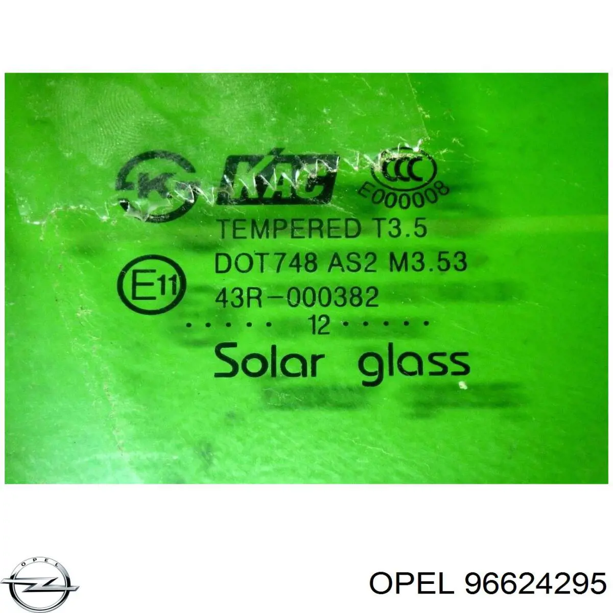 Купити 4808901 Opel Скло передніх дверей, правою