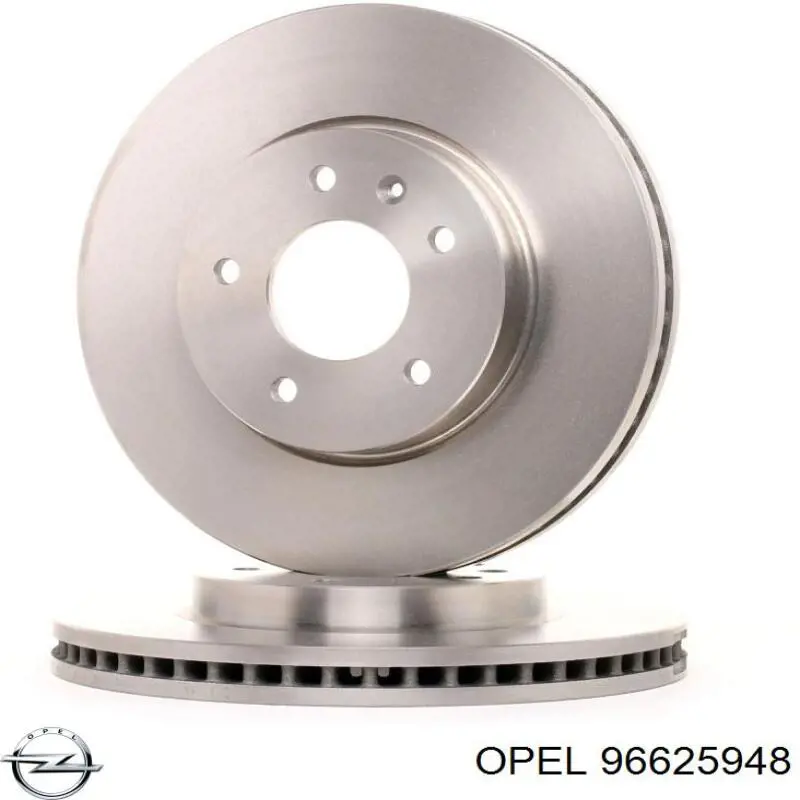 Диск переднього гальма Opel 96625948 ціна, від 58.19 USD