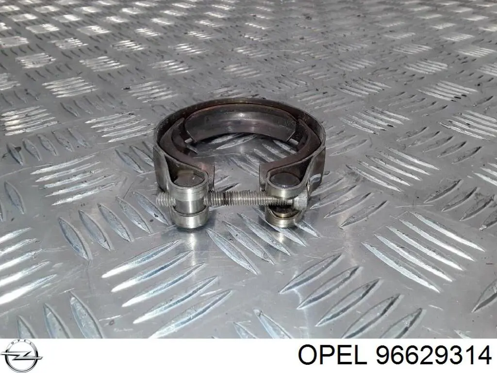 Opel кронштейн/хомут глушника, передній