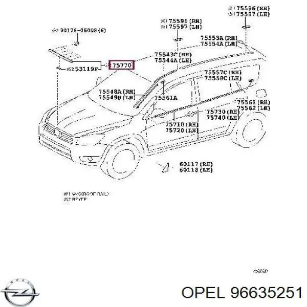 Молдинг капота Chevrolet Epica (V250) (Шевроле Епіка)