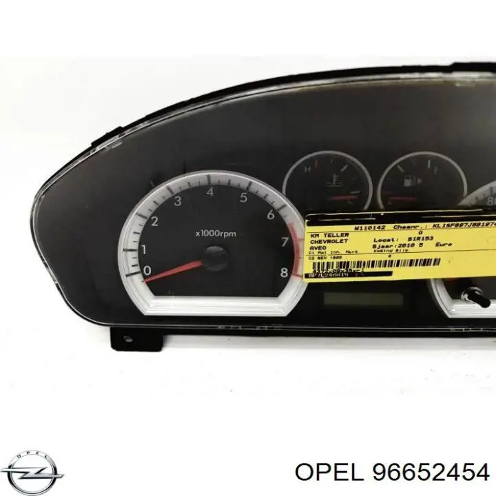 96652454 Opel Щиток приладів додатковий