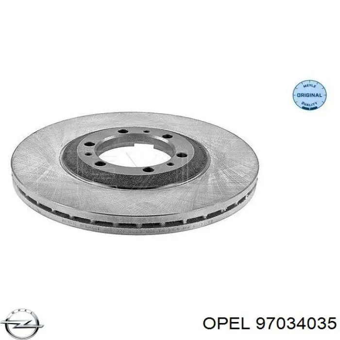 97034035 Opel диск гальмівний передній
