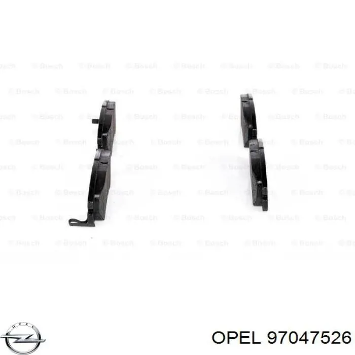 Тормозні колодки Opel 97047526