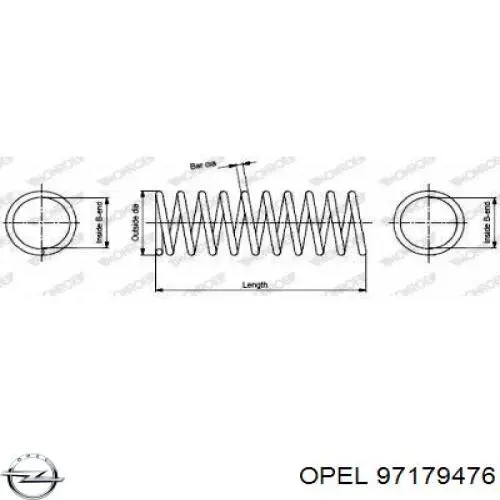 Пружина задня 97179476 Opel