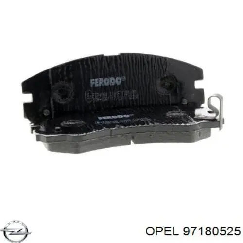 Передні тормозні колодки 97180525 Opel