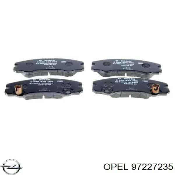 Гальмівні колодки Opel 97227235 ціна, від 23.04 USD