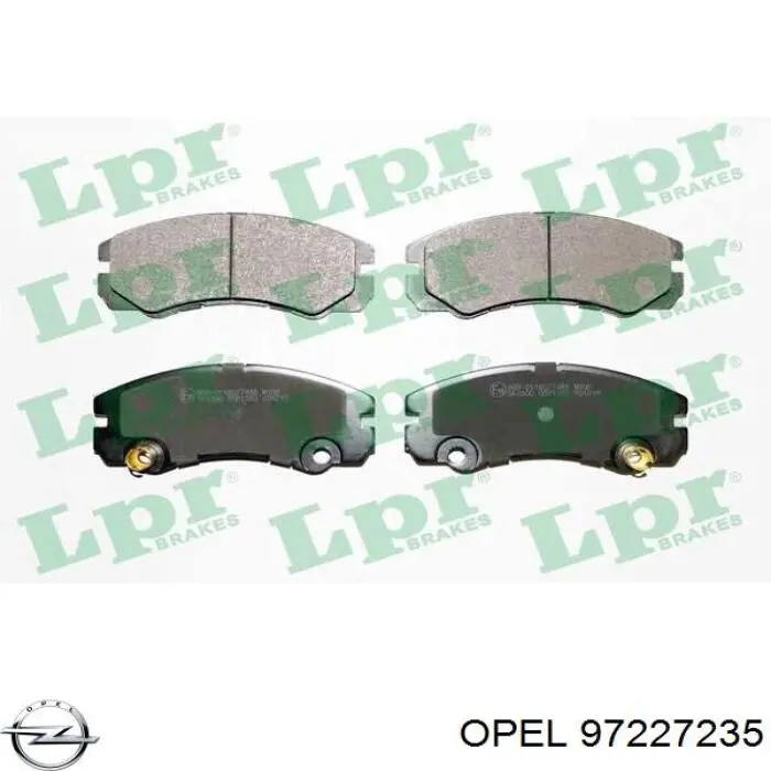 Гальмівні колодки Opel 97227235 ціна, від 23.04 USD
