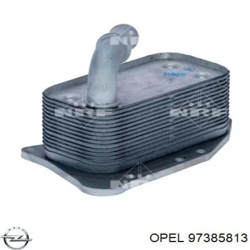 97385813 Opel радіатор масляний (холодильник, під фільтром)
