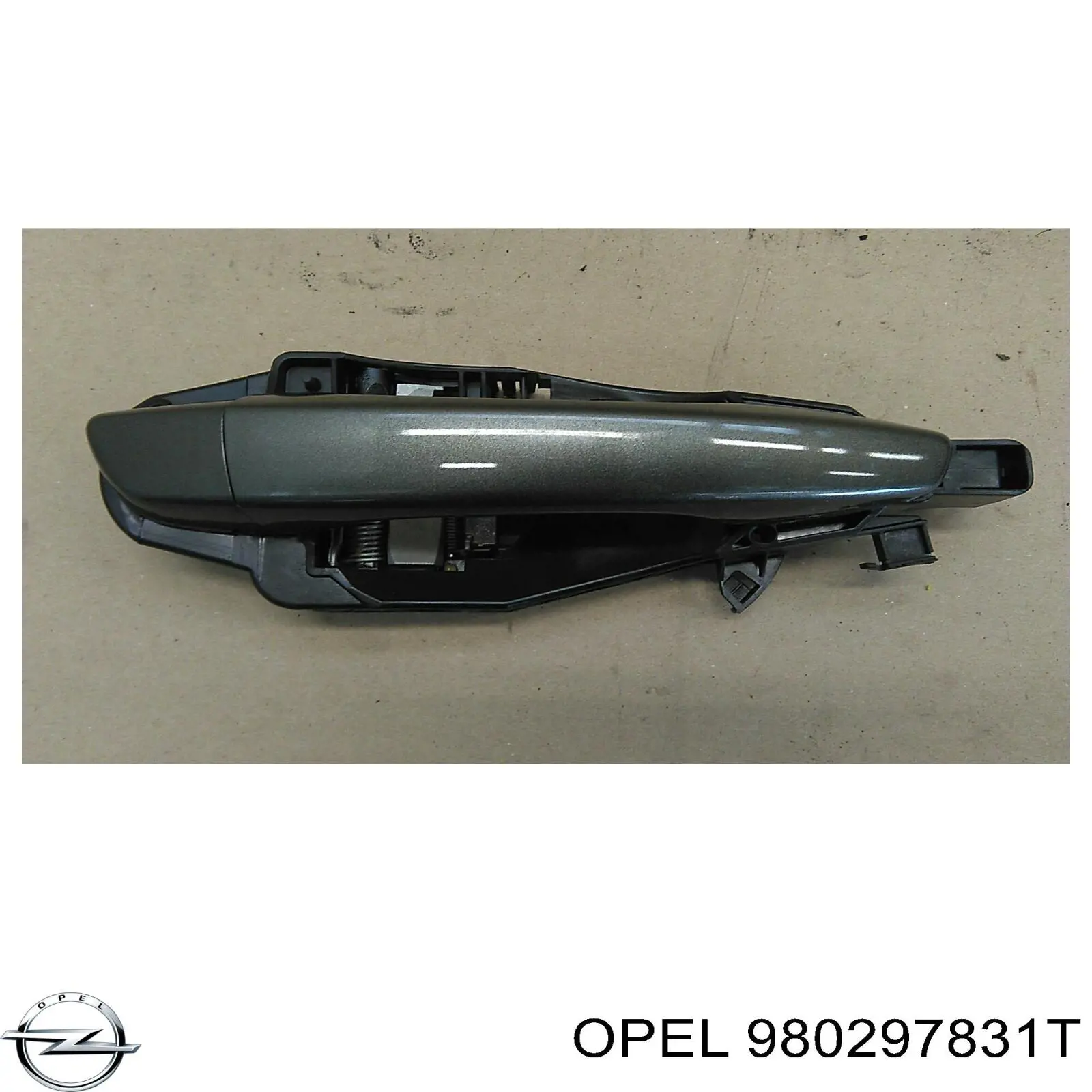 980297831T Opel Ручка задніх дверей зовнішня, ліва
