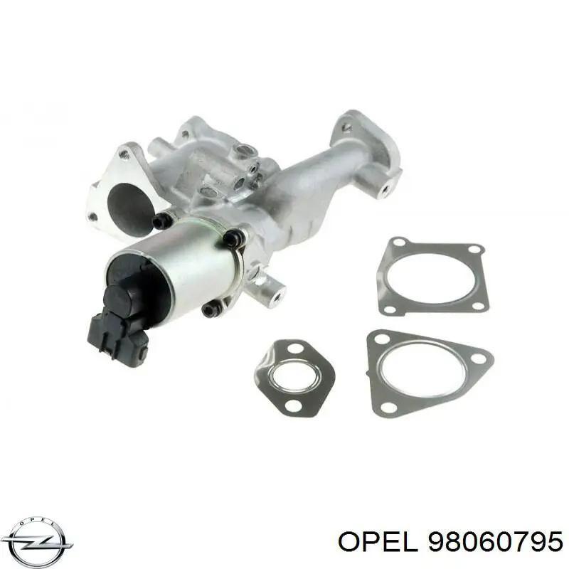 98060795 Opel Клапан рециркуляції відпрацьованих газів EGR