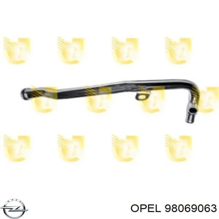 1338285 Opel шланг (патрубок термостата)