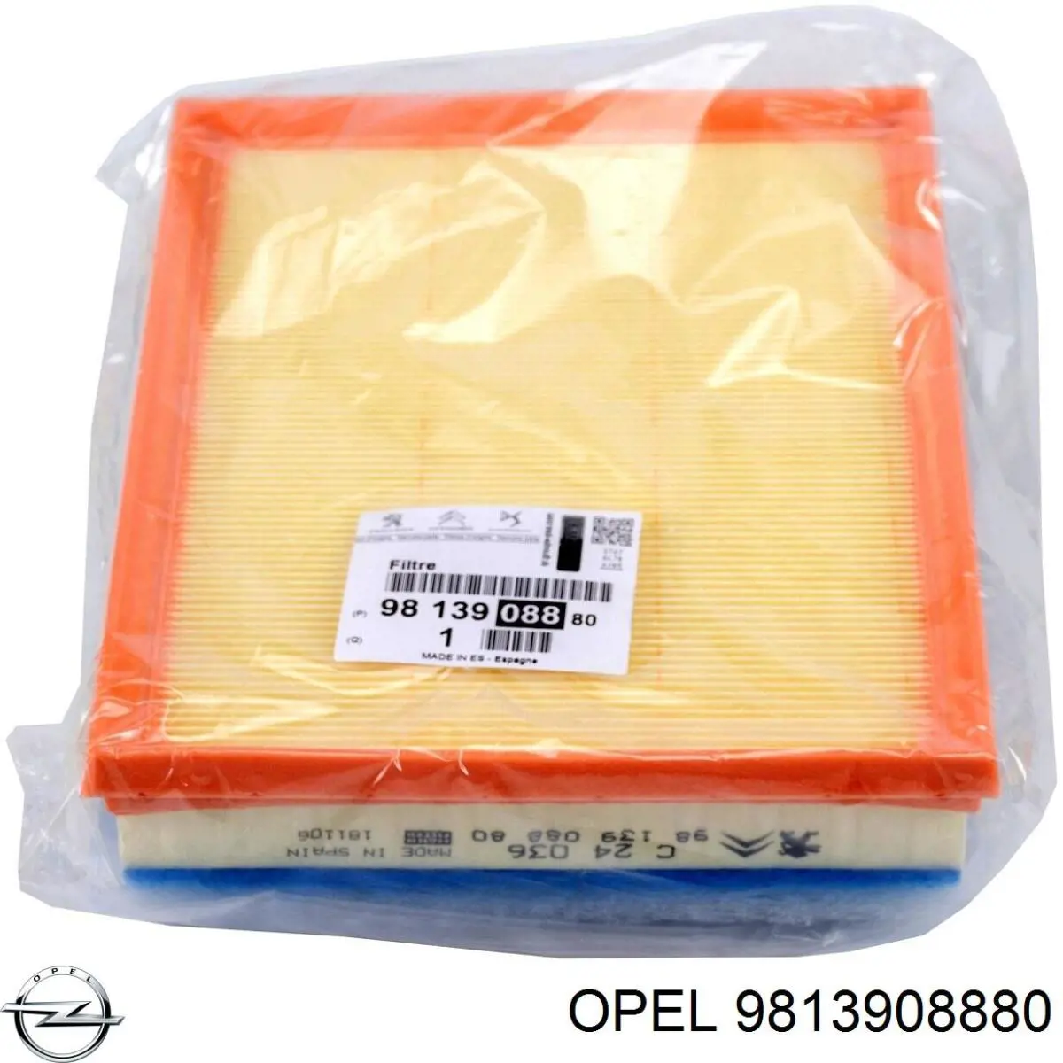 Купити 9813908880 Opel Автомобільний фільтр повітря