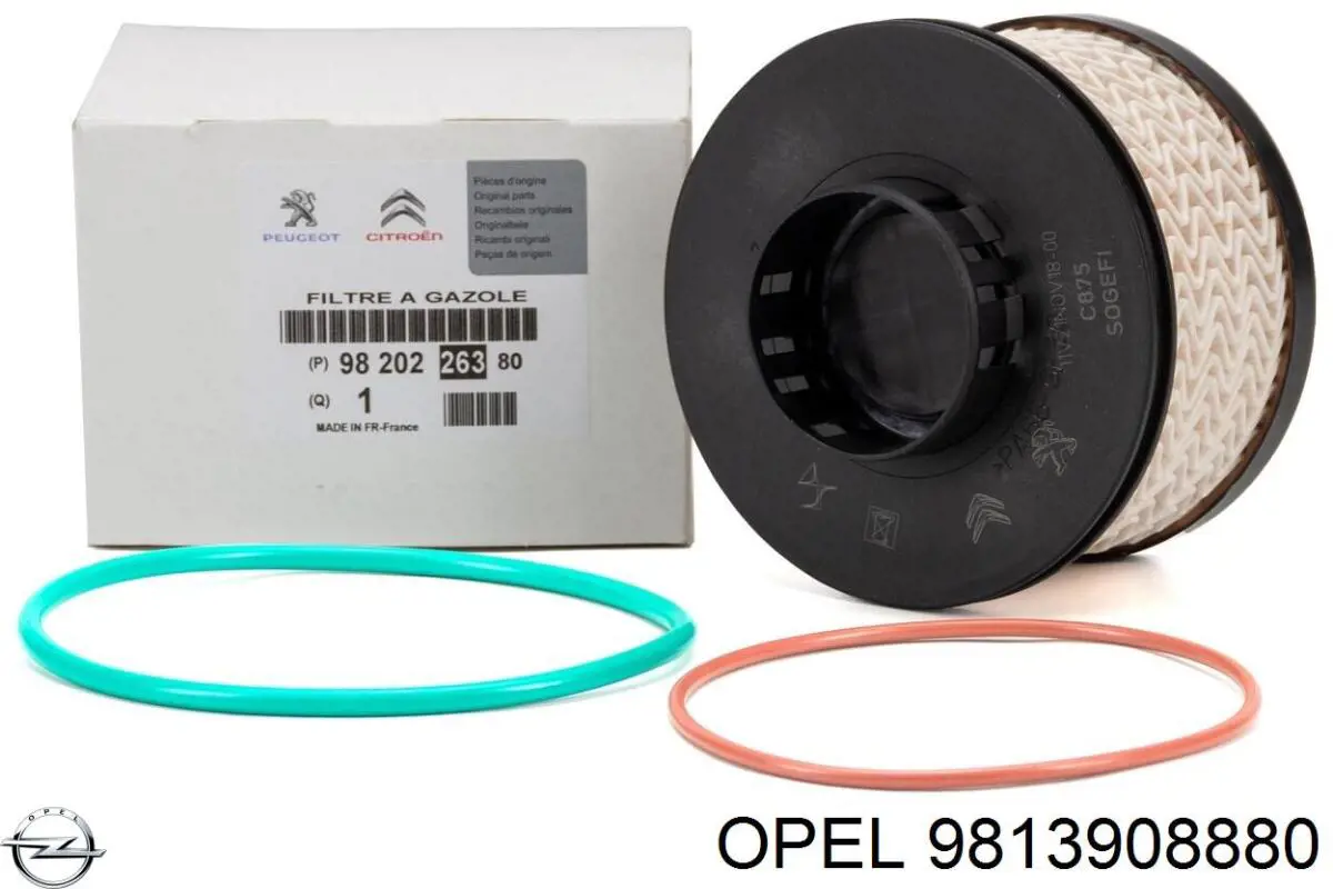 Елемент повітряного фільтра Opel 9813908880 ціна, від 15.09 USD