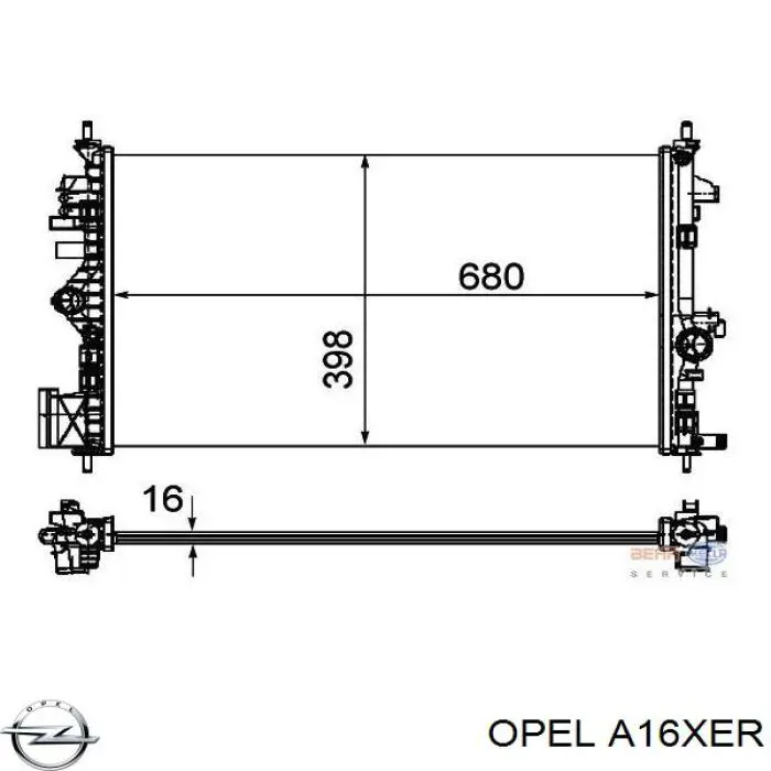 A16XER Opel Мотор в зборі