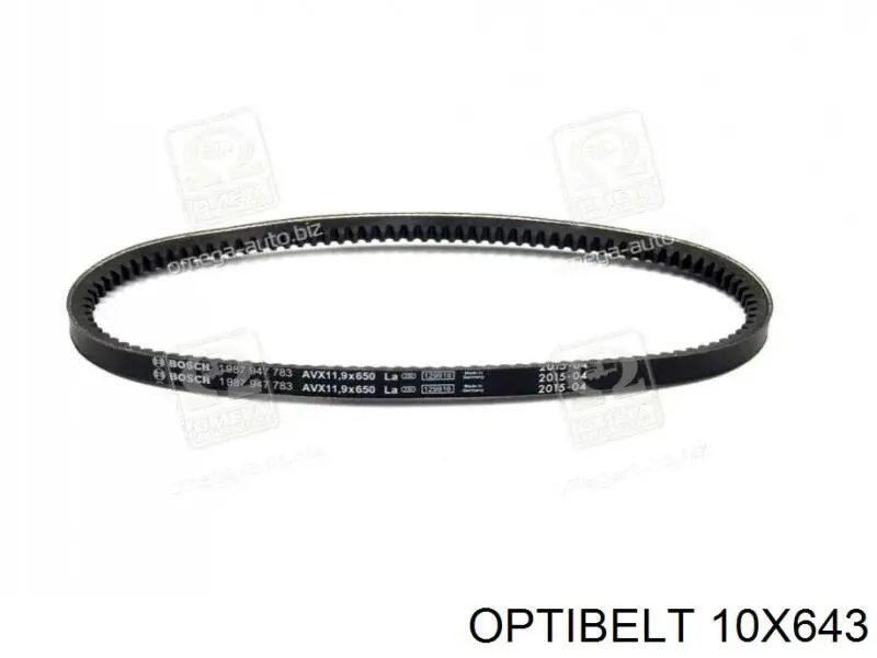 Клиновий ремінь Optibelt 10X643 ціна, від 5.03 USD