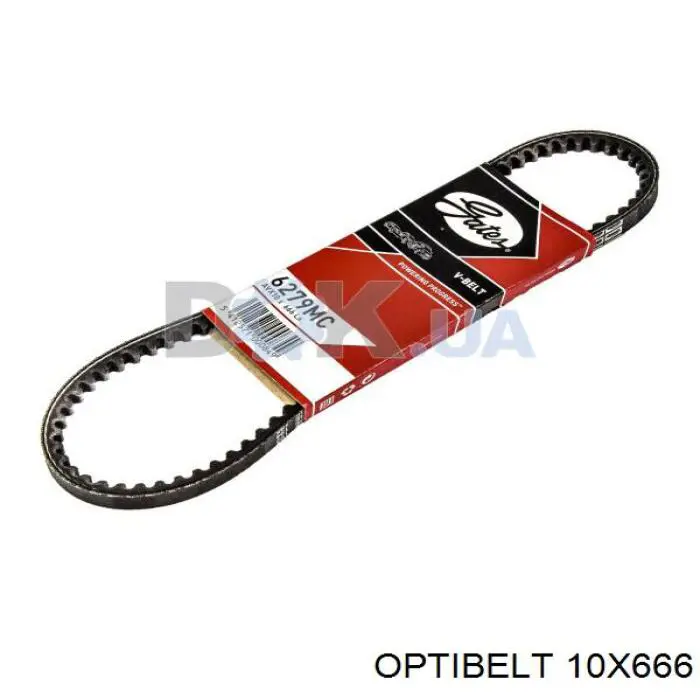 10X666 Optibelt ремінь приводний, агрегатів