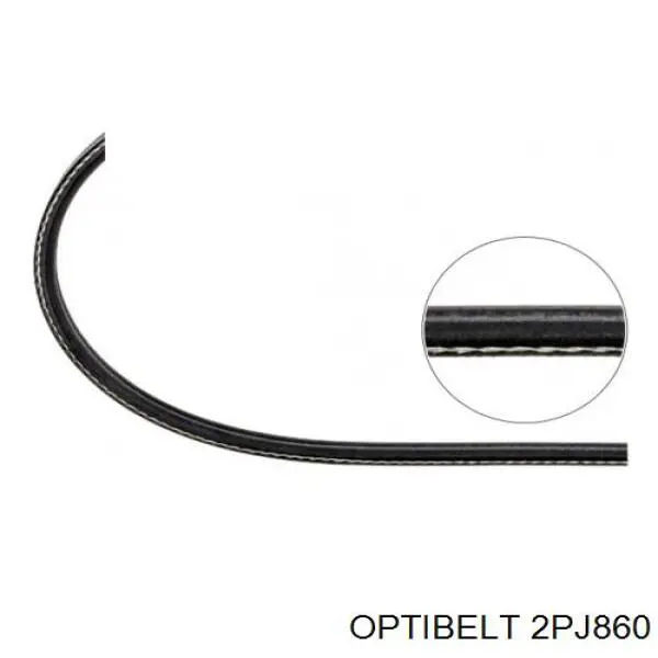 Купити 2PJ860 Optibelt Ремінь генератора