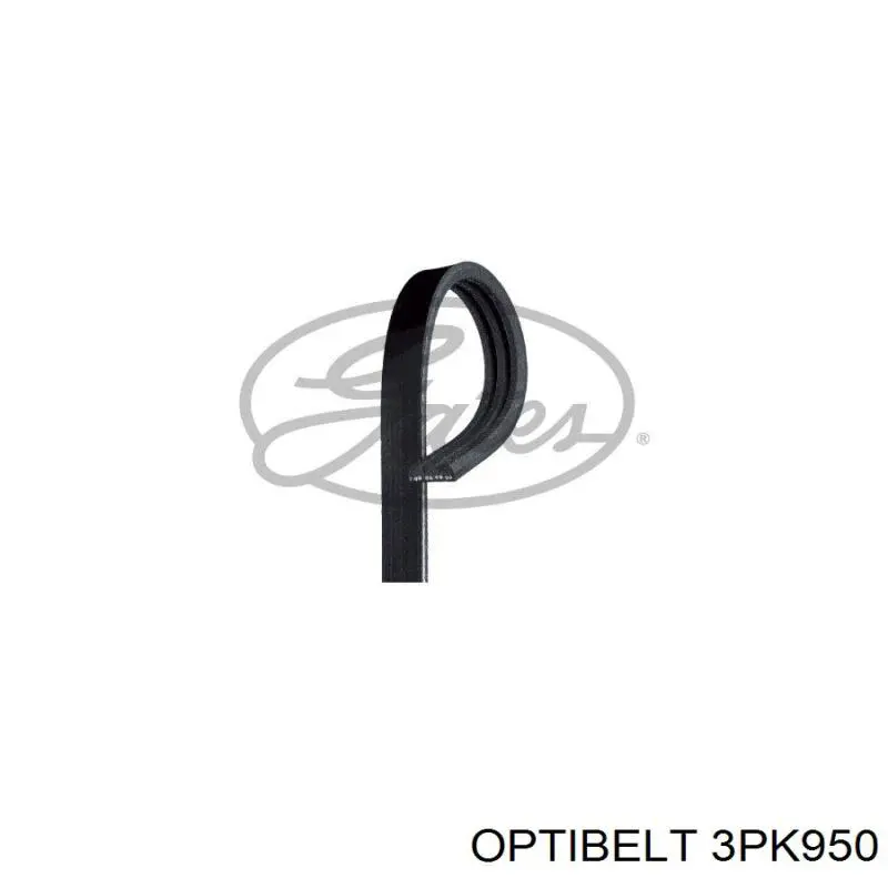 Ремінь приводний, агрегатів 3PK950 Optibelt