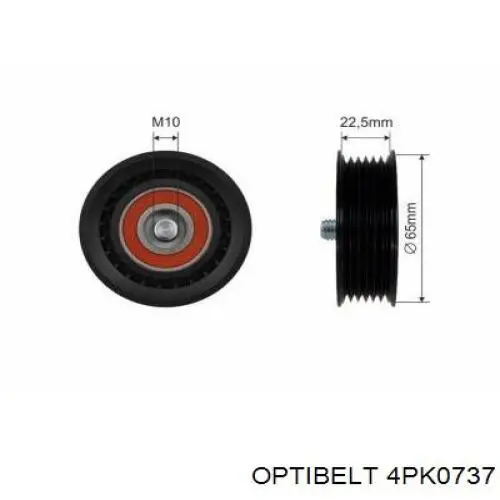 Клиновий ремінь Optibelt 4PK0737 ціна, від 5.08 USD