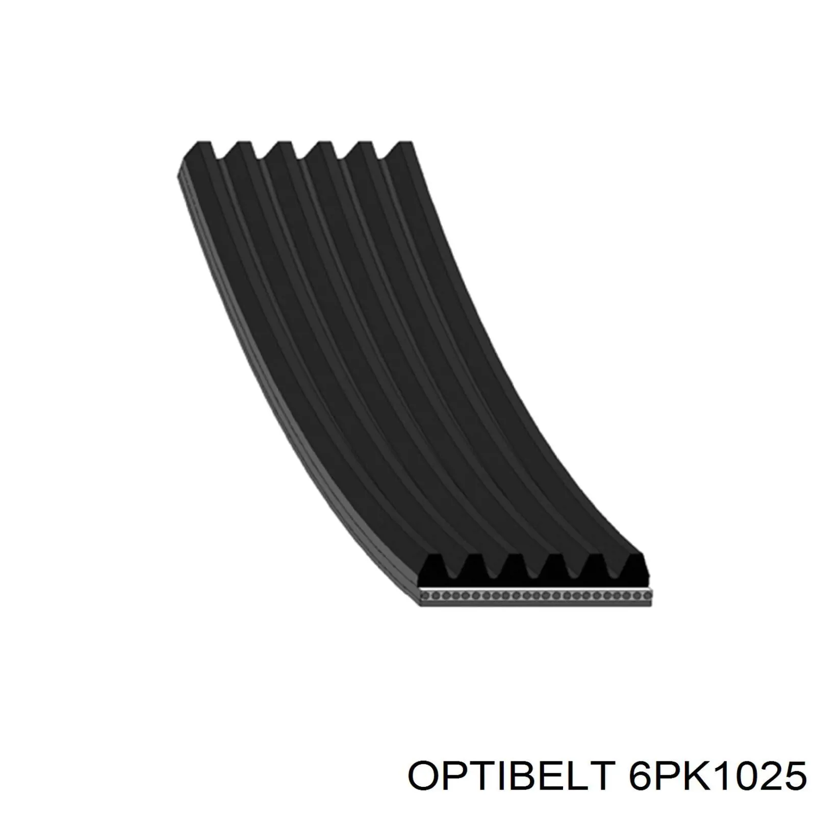 Ремінь приводний, агрегатів 6PK1025 Optibelt