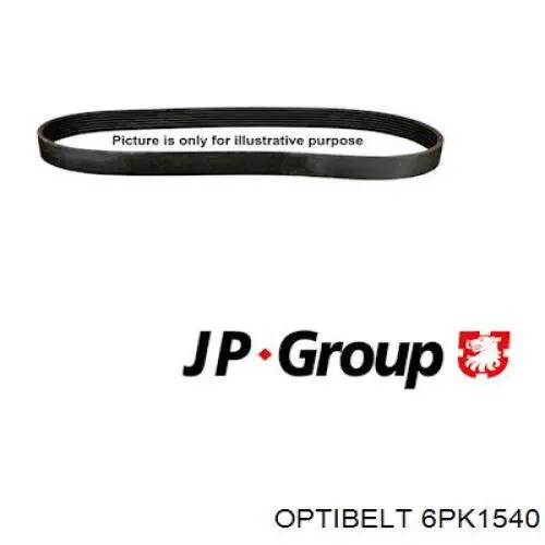 Клиновий ремінь Optibelt 6PK1540 ціна, від 15.79 USD