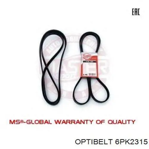 Клиновий ремінь Optibelt 6PK2315 ціна, від 24.84 USD