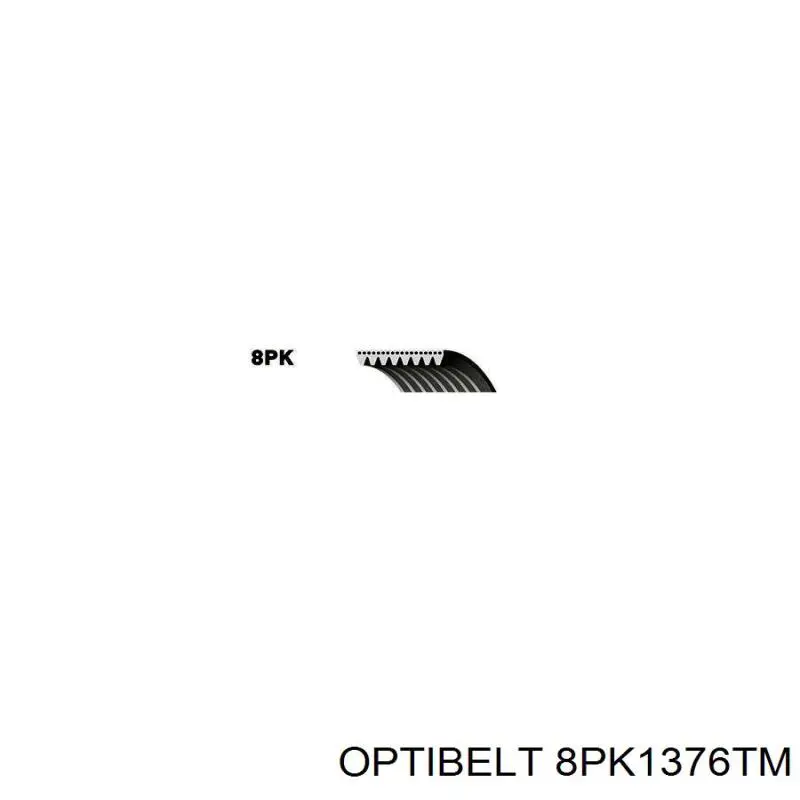 Купити 8PK1376TM Optibelt Ремінь генератора