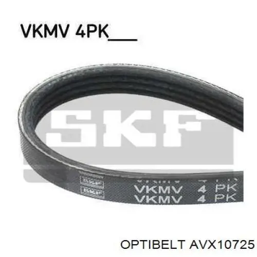 AVX10725 Optibelt Поліклиновий ремінь
